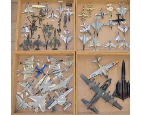 Various post WW2 through to modern United States military aircraft, including one box of US Navy aircraft and three boxes of 