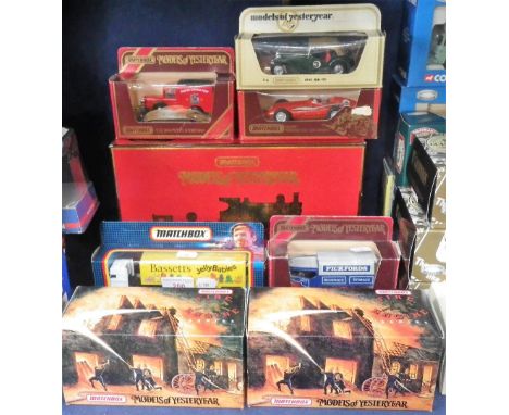 MATCHBOX: A COLLECTION OF MODELS OF YESTERYEAR, including Pickfords Removal Storage steam lorry, the Fire Engine Series and o