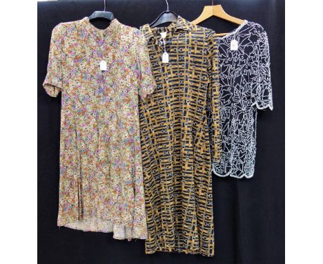 GINA BACCONI; A BEADED LADIES TOP, a Laura Ashley blouse and similar Vintage clothing