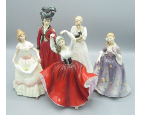 Royal Doulton Lady Worsley modelled by Peter A. Gee HN3318 479/5000, Kimberley modelled by Timothy Palty HN 3379, Karen model