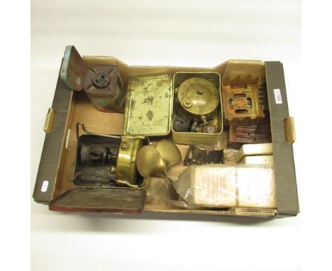 Svea Primus stove, similar brass bodied Primus stove, military solid fuel, three British Army hexamine solid fuel folding sto