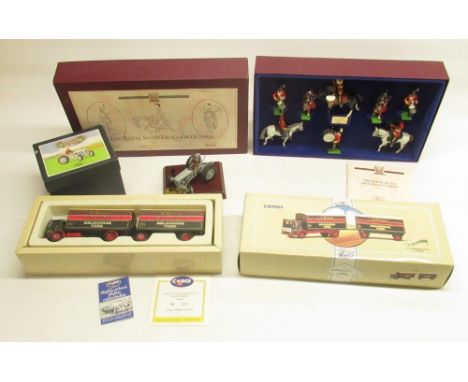 W. Britain Limited Edition The Royal Scots Dragoon Guards No. 004603 of 7000, W. Britain Ferguson TE 20 Tractor &amp; Corgi S