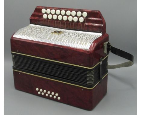 Russian Manbiw accordion, made in USSR, W28cm 
