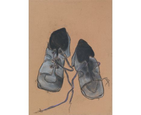 Pat Douthwaite (British, 1934-2002)Shoes charcoal and pastel on buff paper75.4 x 55.2cm (29 11/16 x 21 3/4in).unframedwith 'R