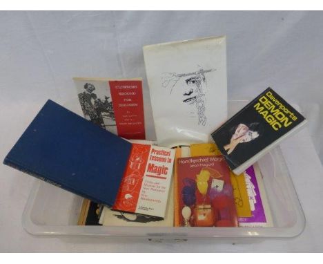 A box of assorted first edition Magic volumes.