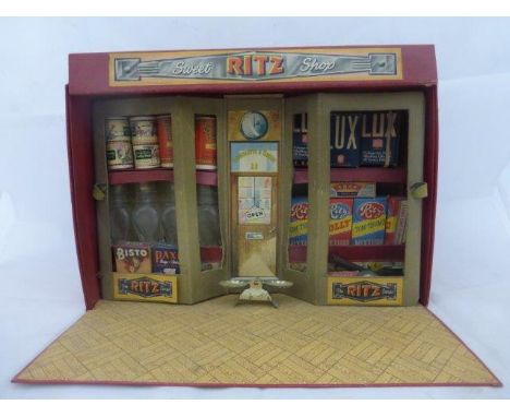 A rare 'Ritz Sweet Shop' display with miniature packaging.