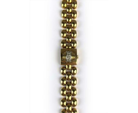 Manufacturer: Bucherer Model Name: N/A Year: Circa 1950's Case No: 4051 Case Material: 18ct Gold Set With Diamonds Movement: 