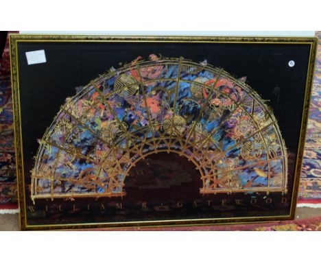 William R. Gatewood 1943-94 California USA 'Olan Fan' Fine Art Edition Gilded 60X90cm