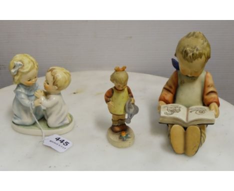 3 Goebel Figures – bedtime, girl with book, and girl with watering can (3)