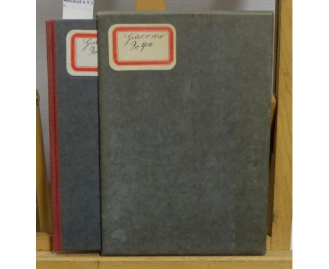 James Joyce, Giacomo Joyce, 1968, 1st edition with copies of manuscript, original slip case