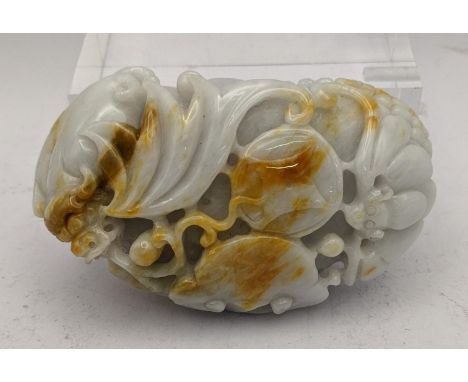 Chinese carved jade in the form of a Chinese dragon breathing fire, 85.cm h x 5cm wLocation: 