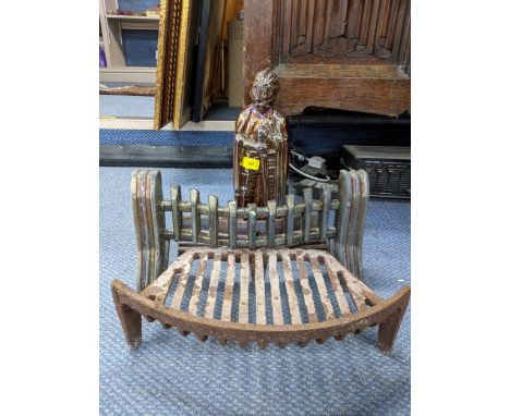 A five companion set fashioned as a knight in armour, along with a fire surround and grate Location: 