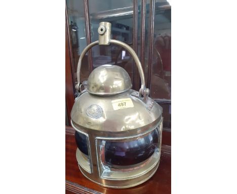 A Smith &amp; Chamberlain brass ships light, Location: R1:1 