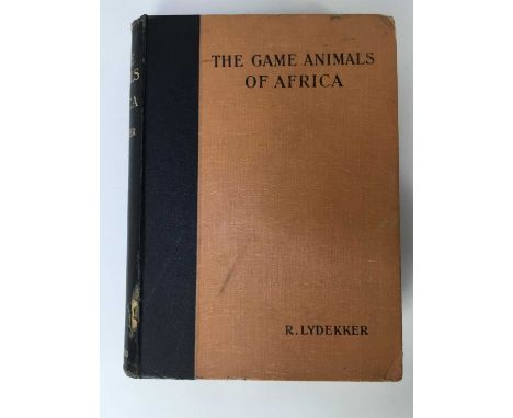 The Game Animals of Africa by R. Lydekker, published by Rowland Ward Ltd. 1926, one volume
