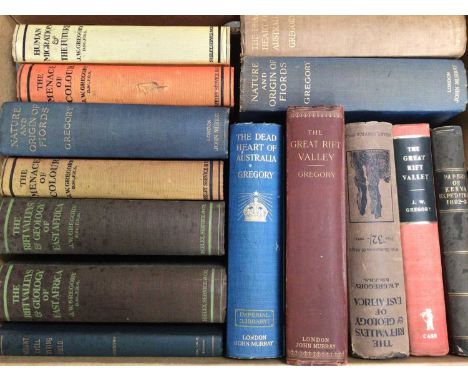John Walter Gregory - The Great Rift Valley, 1896 first edition, the author's own copy, together with a large collection of w