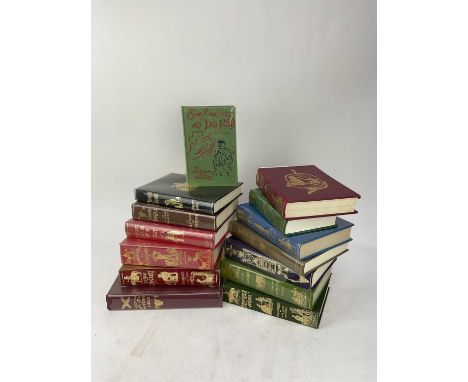 Collection of fourteen Surtees Society Jorrocks and other hunting books, in decorative cloth and gilt bindings
