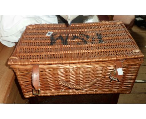 A Fortnum &amp; Madson wicker hamper