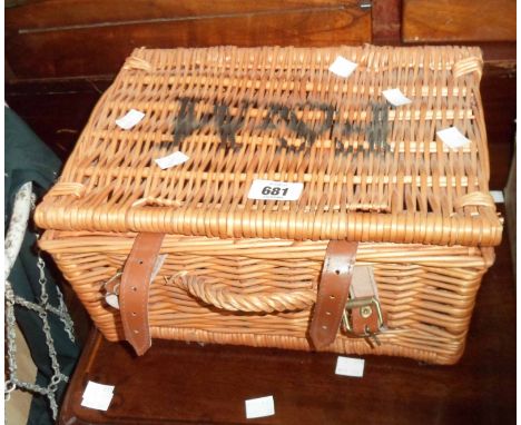 A small Fortnum &amp; Mason wicker hamper