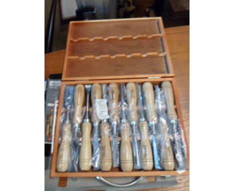 A Powerfix wood carving tool set