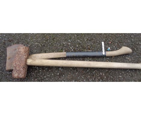 An axe and a sledgehammer