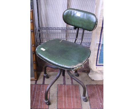 A vintage industrial machinist's seat Shipping unavailable 