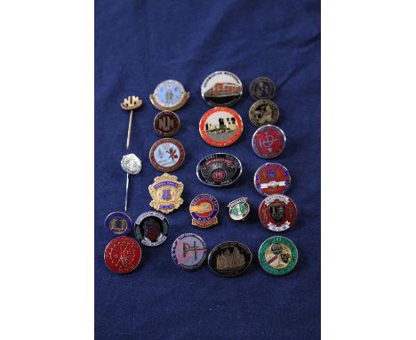Twenty Two colliery mining pit enamel badges 