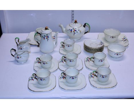 A vintage Edwardian Tuscan ware bone china tea service Shipping unavailable 