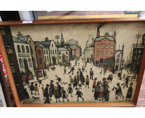 A framed L S Lowry print, shipping unavailable 