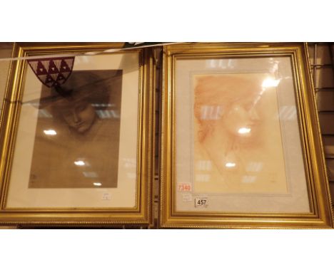 Two framed and glazed Dutch prints of outdoors 