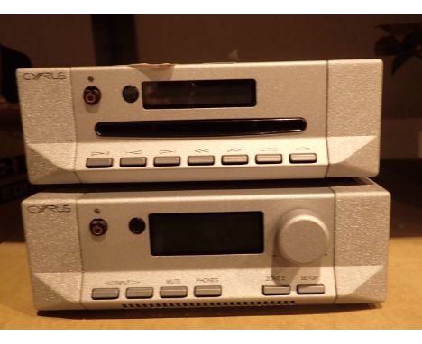 Cyrus XP series amplifier with instructions and CD player  CONDITION REPORT: No cabling so unable to PAT test condition appea