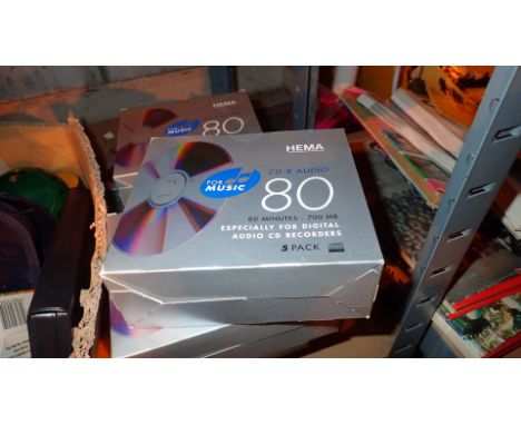 Seven boxes of Hema 80 CD R audio discs 