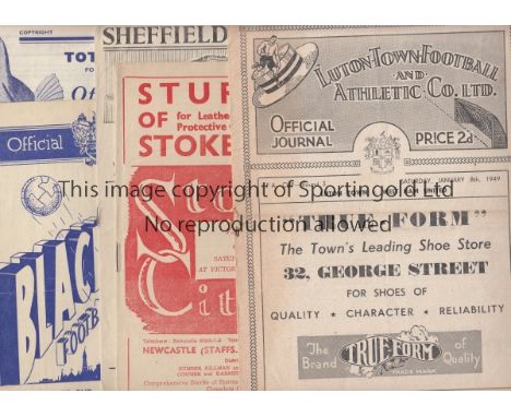 WEST HAM IN THE CUP     A collection of 12 West Ham away FA Cup ties at Luton 1948/49, Stoke 1950/51, Sheffield United 1951/5