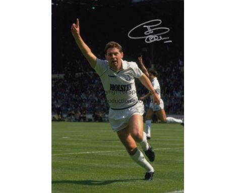 TOTTENHAM - SIGNED PHOTOS      Ten signed 12” x 8” photos (b/w & col), showing former Tottenham players from the 1950s - 1990