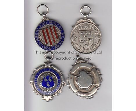 MEDALS   Four  medals comprising, North Riding Football Association Amateur Cup , engraved , 1914, silver, Enamelled Silver S