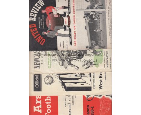 DIVISION 1 50-51   Twenty two programmes , one from each club , 50-51, Division 1, includes Man Utd v Portsmouth, Tottenham v