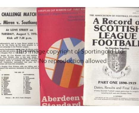 SCOTTISH FOOTBALL PROGRAMME MISCELLANY      Eighty five programmes, some of which are in sub-standard condition. Internationa