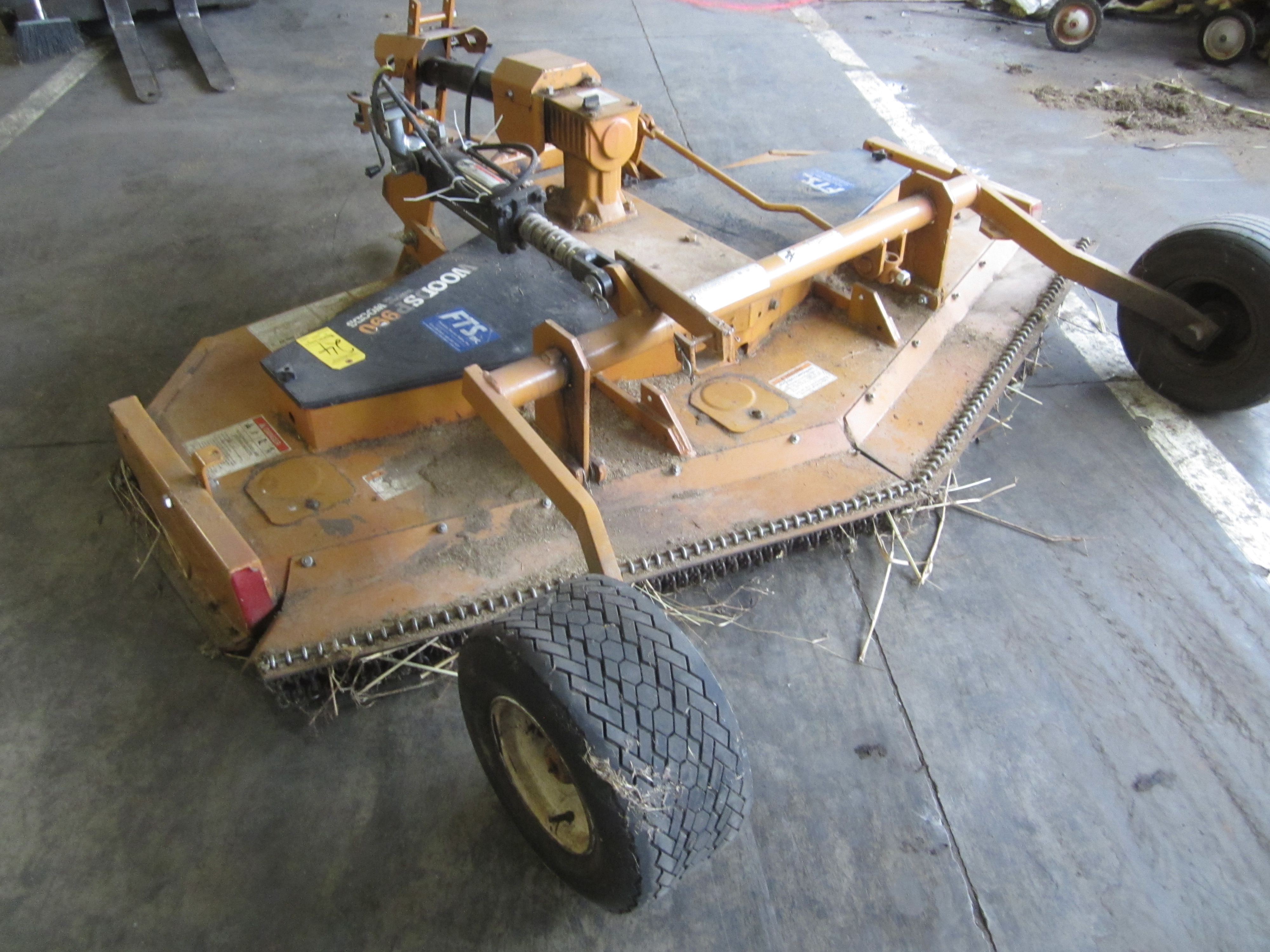 Woods Model P9903 Pull Behind PTO Driven Mower, s/n 789412, New 2001