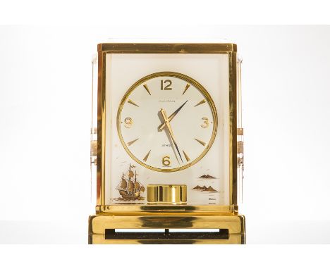 JAEGER-LECOUTRE MARINA GALLEON PATTERN ATMOS CLOCK
signed Atmos movement, the circular dial with applied Arabic numeral and a