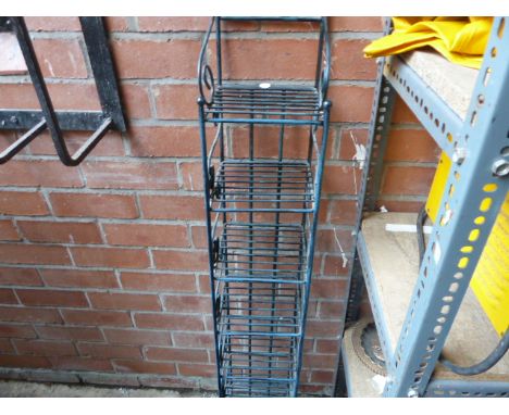 Metal eight shelf  CD rack 