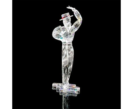 Second figure of the Magic of Dance trilogy. A clear figure of a man with a red crystal band around the hat. Swarovski mark. 
