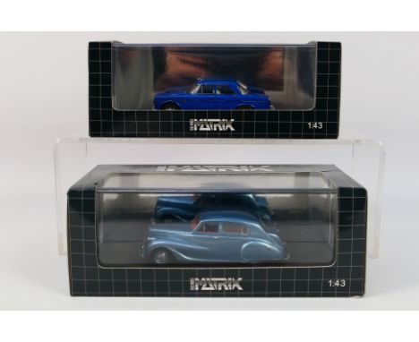 Matrix - 2 x limited edition cars in 1:43 scale, a 1950 Austin Vanden Plas Princess II which is number 117 of only 408 made #