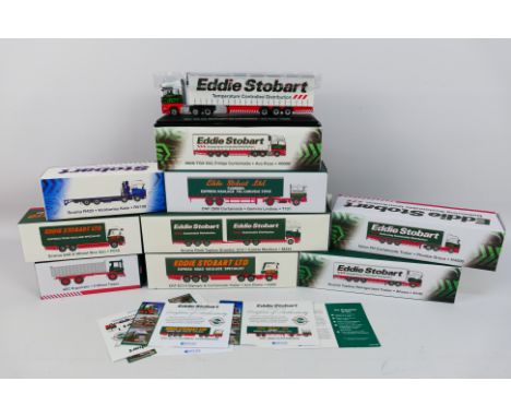 Atlas Editions - A collection of 9 boxed diecast 1:76 scale 'Eddie Stobart' vehicles from Atlas Editions including #4649135 M