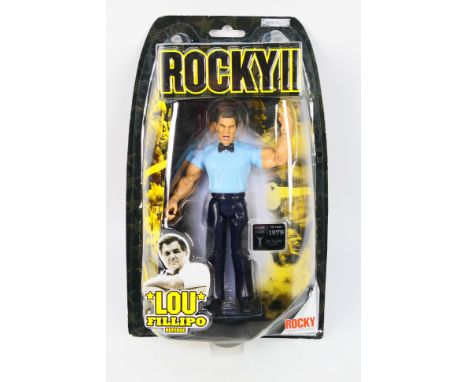 Jakks Pacific - Rocky - A Jakks Pacific unopened blister packs of Lou Fillipo"Referee"(79041)  from the Rocky 2 Collector Ser