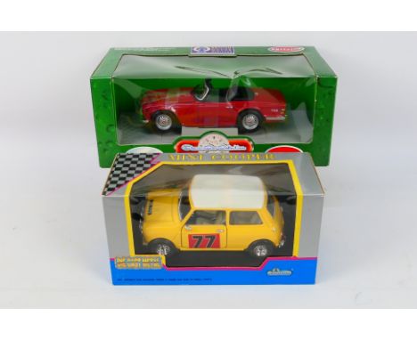 Ertl - Sunnyside - Two boxed diecast 1:18 and 1:16 scale model cars. Lot comprises of Ertl 1:18 'Classic Car Collection - Bri