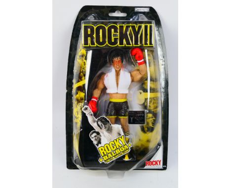 Jakks Pacific - Rocky - A Jakks Pacific unopened blister packs of Rocky Balboa(post fight) vs Apollo Creed(79041) from the Ro
