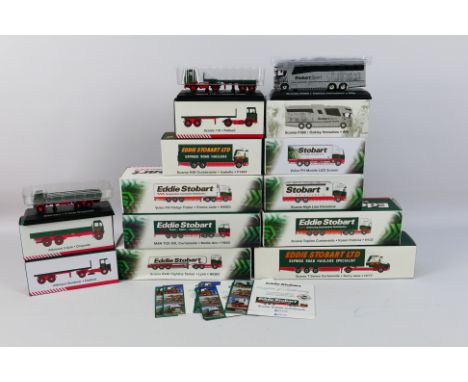 Atlas Editions - A collection of 12 boxed diecast 1:76 scale 'Eddie Stobart' vehicles from Atlas Editions including #4649110 