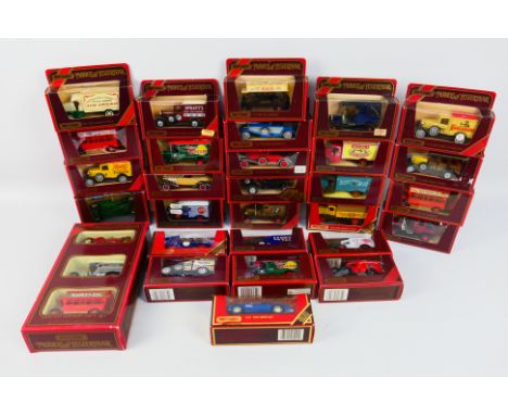 Matchbox  Models of Yesteryear - 28 Matchbox Models of Yesteryear mainly in red window boxes, including some interesting vari