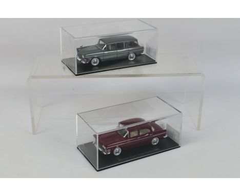 Neo - 2 x Humber models in 1:43 scale, a 1965 Super Snipe saloon and a 1963 Super Snipe estate car. The estate has a bent win