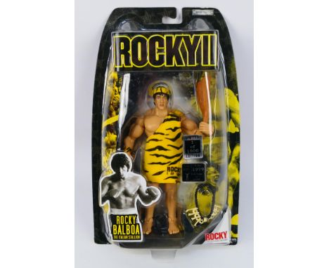 Jakks Pacific - Rocky - A Jakks Pacific unopened blister pack of Rocky Balboa as Caveman(79033) from the Rocky 2 Collector Se