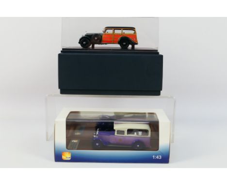 Matrix - GLM - 2 x limited edition Rolls Royce in 1:43 scale, a 1923 20hp Ice Cream Van which is number 124 of only 299 made 